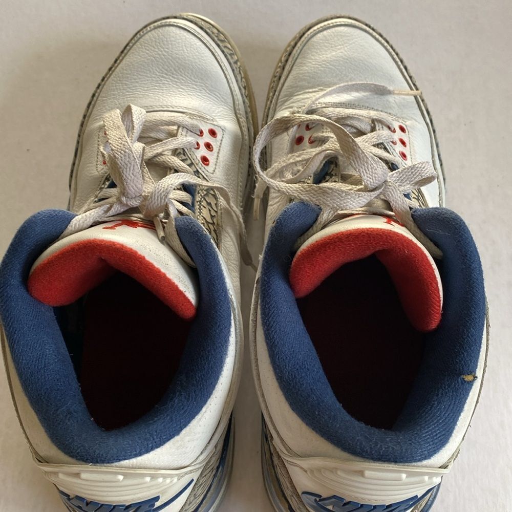 JORDAN 3 Retro OG Mid True Blue Men’s Shoes 2016 # 854263-106 Size 12 - Picture 9 of 10